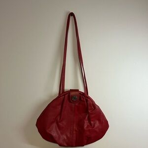 Capezio Red Crescent Shoulder Bag